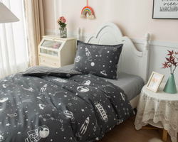 Детское постельное белье Sofi De MarkO Космонавт черное