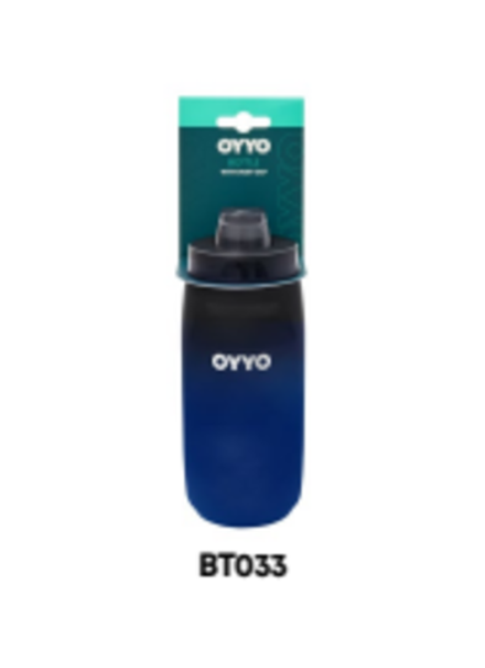 Фляга с крышкой OYYO, BT03, 620 мл, градиент, пищевой пластик  черно-синий