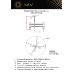 Люстра на штанге Aployt FRANIA APL.017.07.48