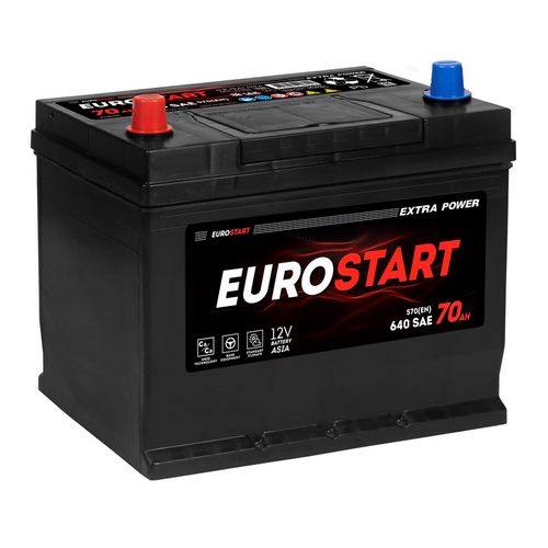 Аккумулятор EUROSTART Extra Power Asia (70Ah, 550A, L+) EUA701
