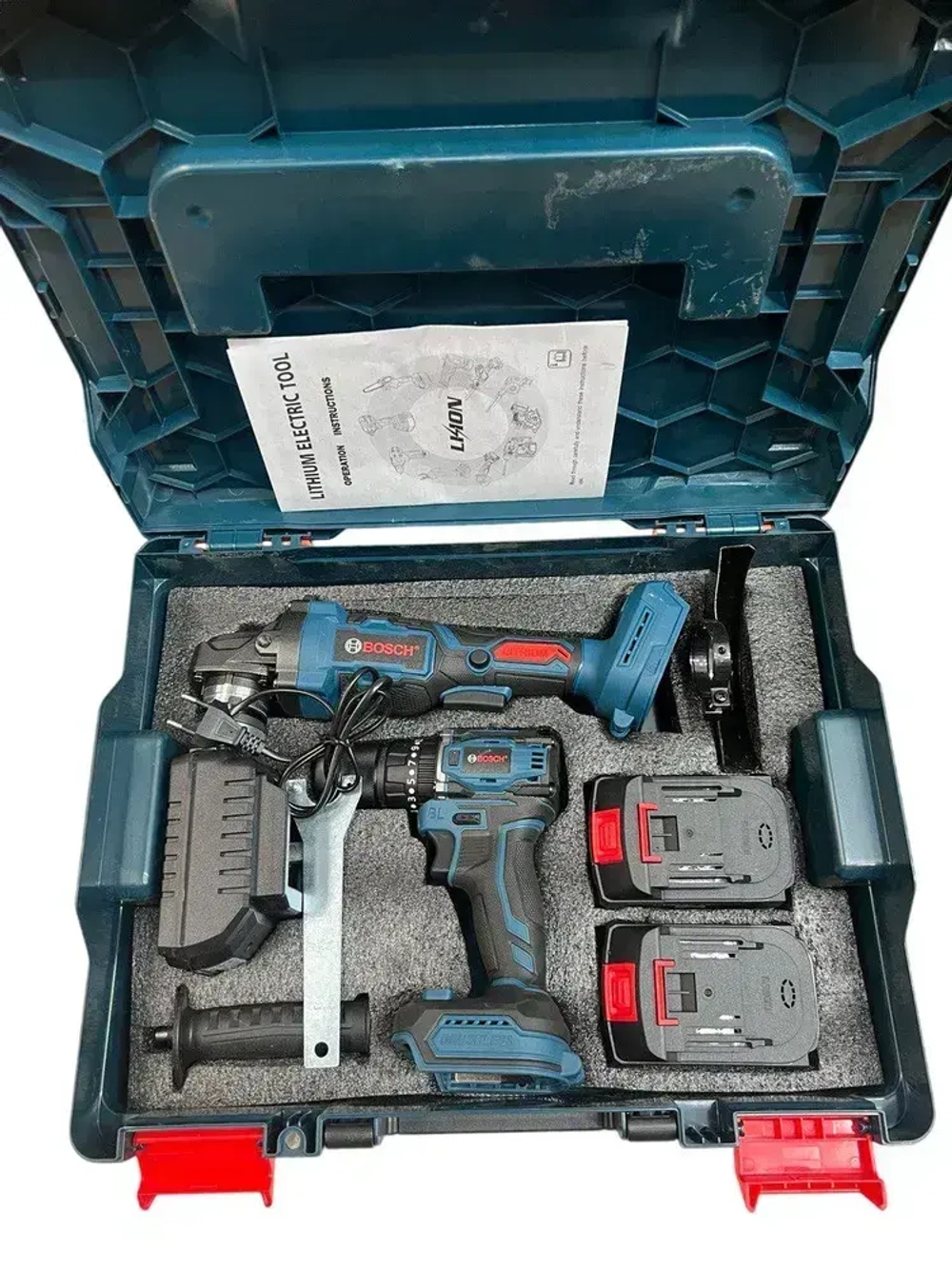 Набор 2в1 Bosch шуруповерт УШМ бесщёточные 36V