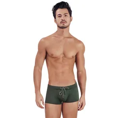 Мужские плавки зеленые Clever Moda SPELL SWIMSUIT BOXER 147610
