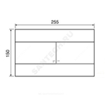 Кнопка для инсталляции черная глянцевая Slim Ideal Standard VV659055