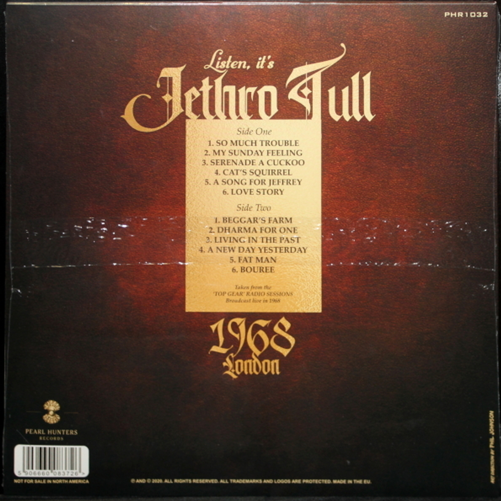 Jethro Tull / Live In London 1968 (Coloured Vinyl)(LP)