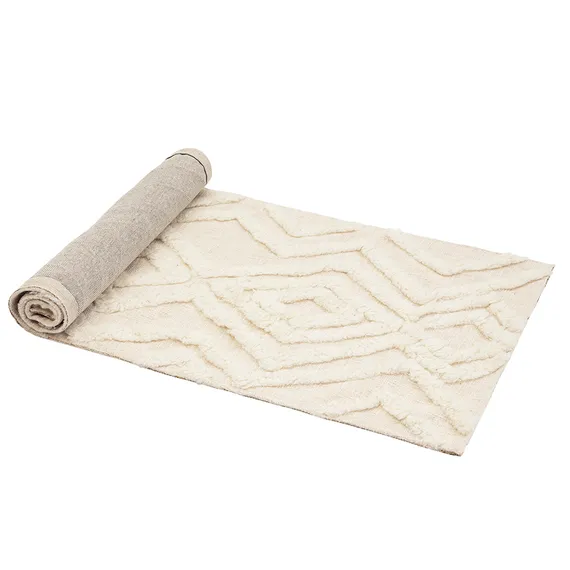 Ковер из новозеландской шерсти и хлопка imphal из коллекции ethnic, 70x160см