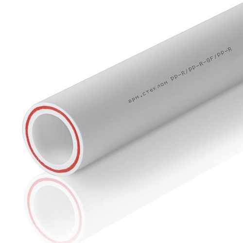 Труба ПП 40х6,7 SDR 6 PN 25 армированная стекловолокном, белая, PlasticPro