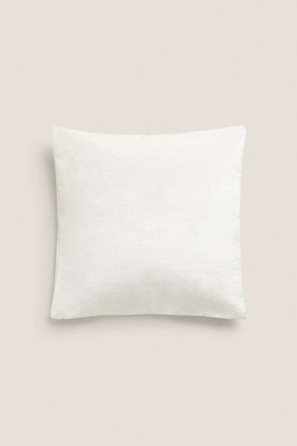 ZARA HOME ОДНОТОННЫЙ ЧЕХОЛ НА ПОДУШКУ, КРЕМОВЫЙ