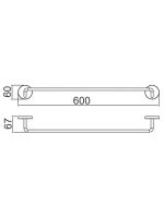 Полотенцедержатель настенный GAPPO G30701-9