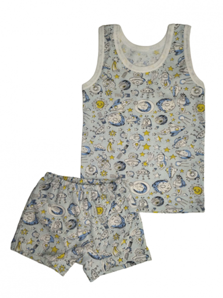 Гарнитур для мальчика 012/4 космический (гол)