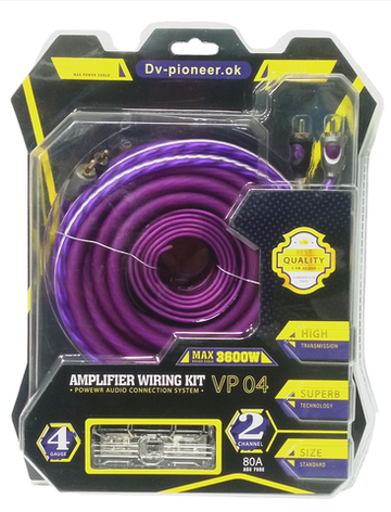 Набор для подключения 2к усилителя/Сабвуфера DV-pioneer-Ok VP04