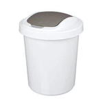 Контейнер для мусора "Palm" круглый 6л (светло-серый)