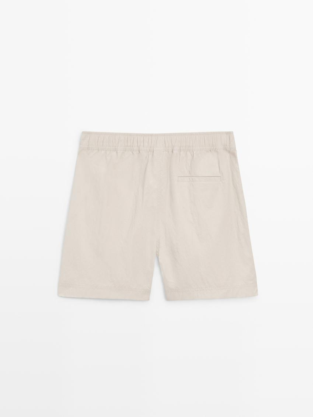 Massimo Dutti Плавки с декоративной отделкой на поясе, песочный