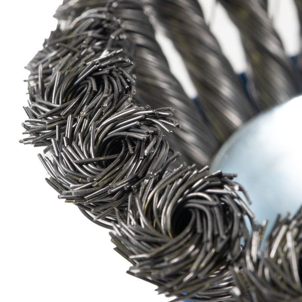 Щетка чашечная 75 мм/М14 для УШМ, проволока сталь крученая Yoko