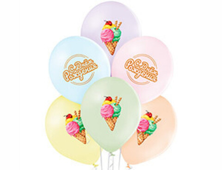 Шар с рисунком 14" СДР Мороженое полноцв