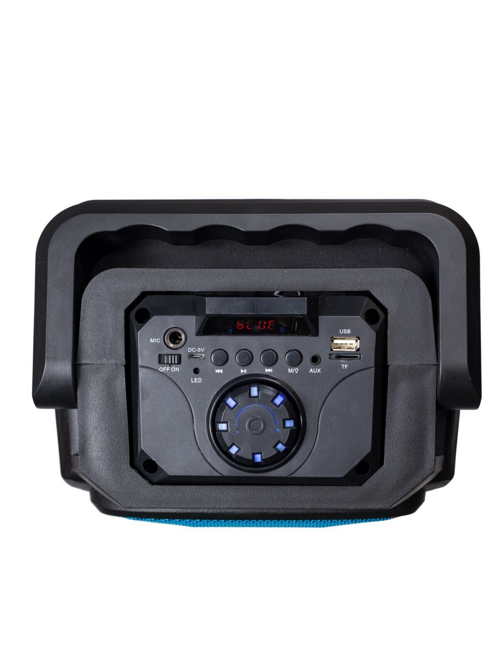 Портативная колонка BT SPEAKER KTS-1076 Bluetooth, с микрофоном для караоке, FM, MP3 и подсветкой красная