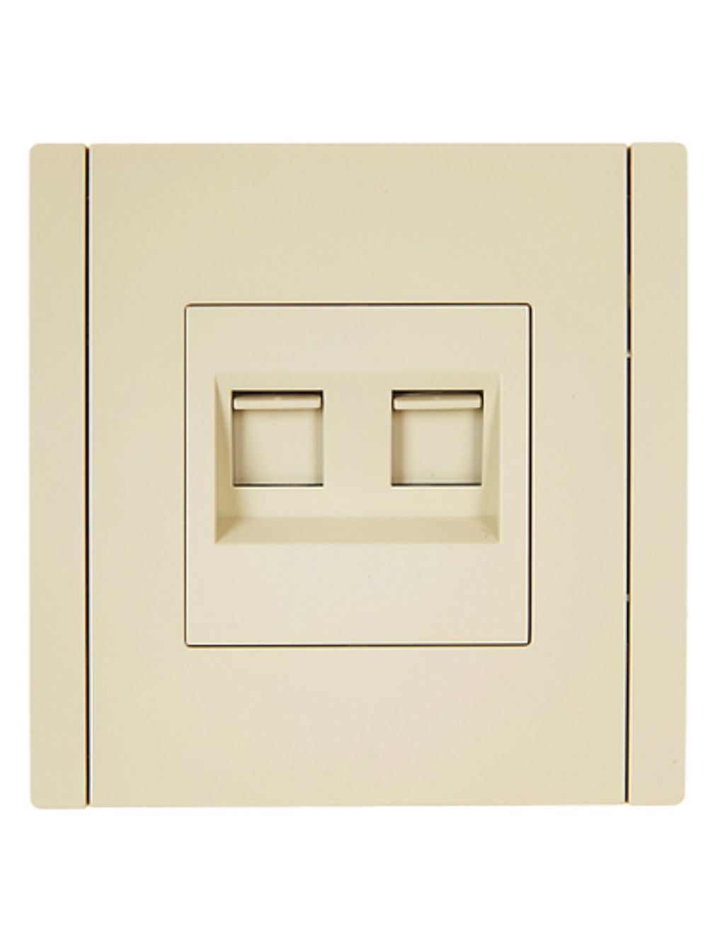 FORTE&PIANO Розетка компьютерная двойная RJ45 кат.5E FP433 ваниль IEK
