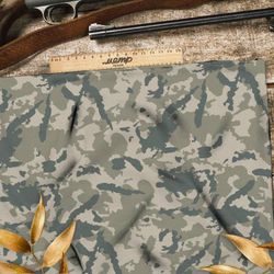 Ткань габардин серо-зеленый хаки