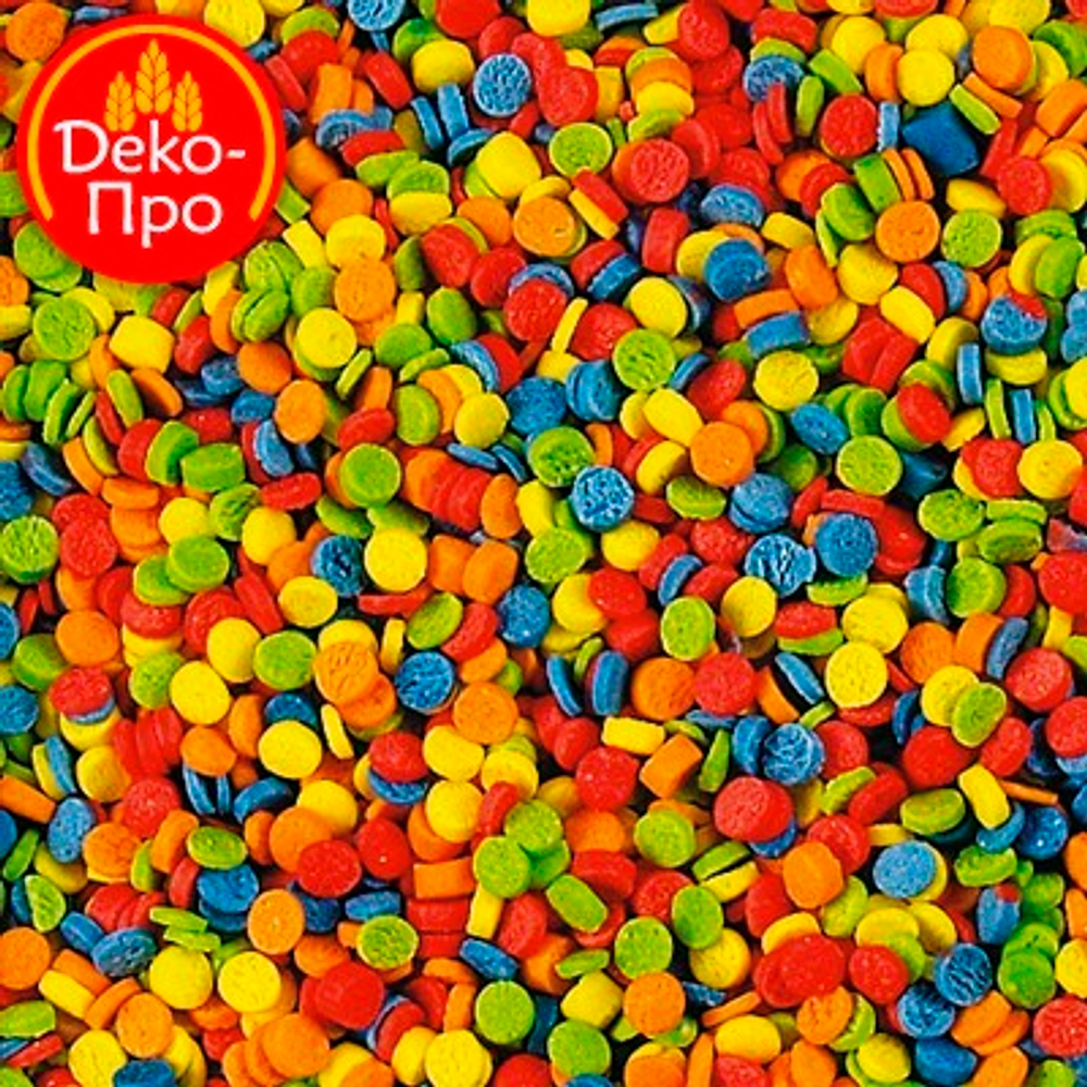 Посыпка сах. TopDecor "Конфетти яркие" (0,75кг/упак)