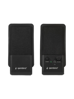Gembird SPK-510, черный, 6 Вт, рег. громкости, разъём для наушников,USB-питание
