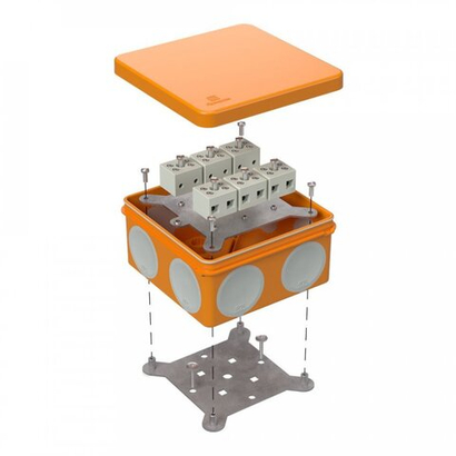 Коробка огнестойкая для о/п 60-0300-FR6.0-12 Е15-Е120 100х100х50 двухкомпонентная Промрукав