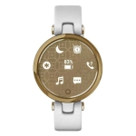 Смарт-часы Garmin Lily светло-золотистый безель, белый корпус и итальянский кожаный ремешок 010-02384-B3