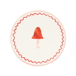 Тарелки маленькие "Мухоморы" 8 шт.