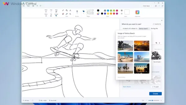 Microsoft Paint обзаведется функцией рисования по описанию с помощью ИИ