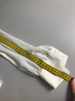 Блузка Shendel с контрастной строчкой, маркировка 36, визуально 42 размер