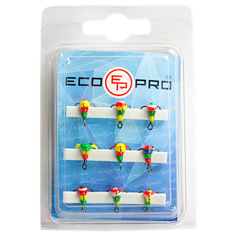 Тройник Капля EcoPro с Глазом MultiColor №10  ESTHS10 1шт Крюч. Saikyo 210-306
