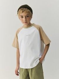 Футболка Колор блок "Тофу/Песок" 7+