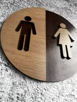 Табличка на дверь туалета