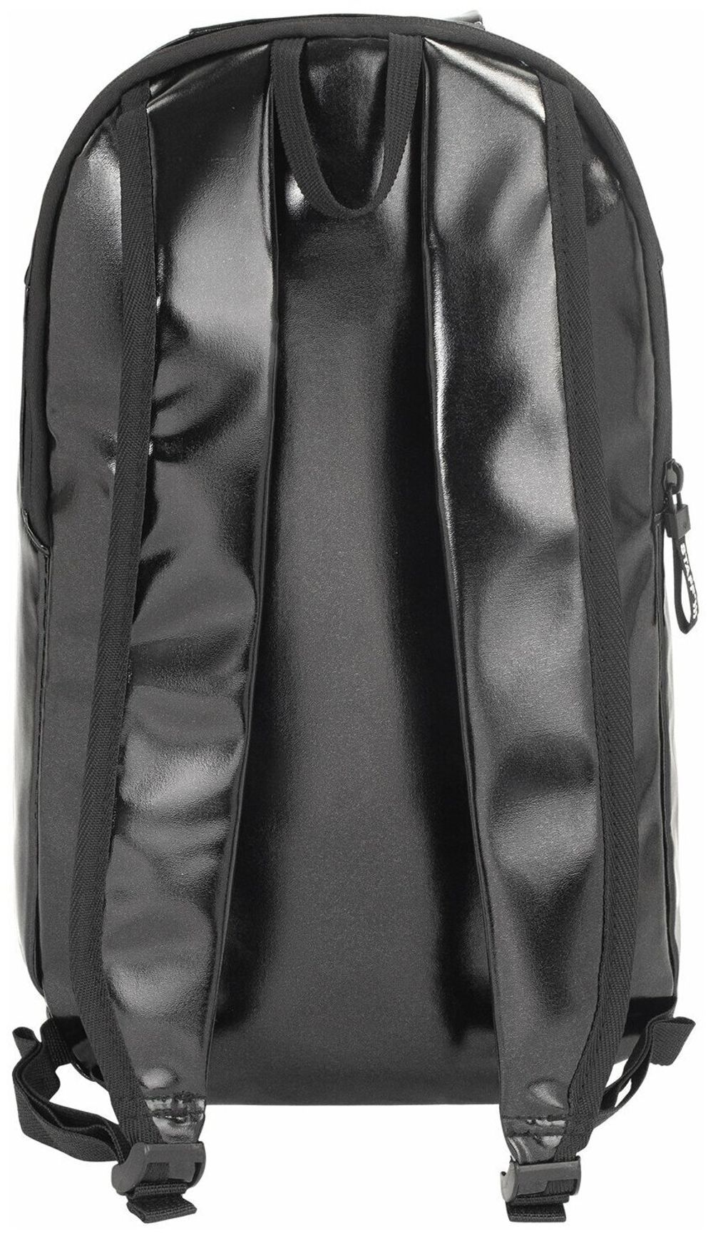 Рюкзак STAFF FASHION AIR компактный, блестящий, "DВИЖ", черный, 40х23х11 см, 270299