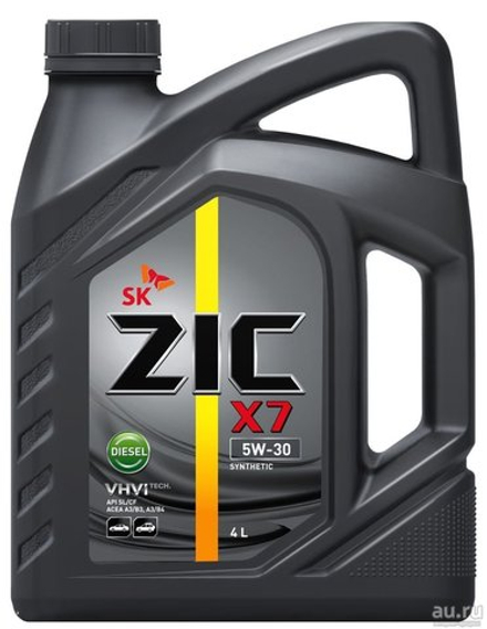 Моторное масло ZIC X7 Diesel 5w30 4л синтетика