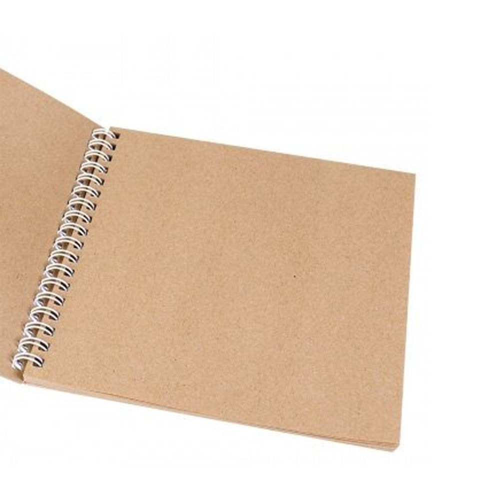 Скетчбук Миленд, формат А6, 40 листов, крафтовая бумага с льном, серия "Девочка"