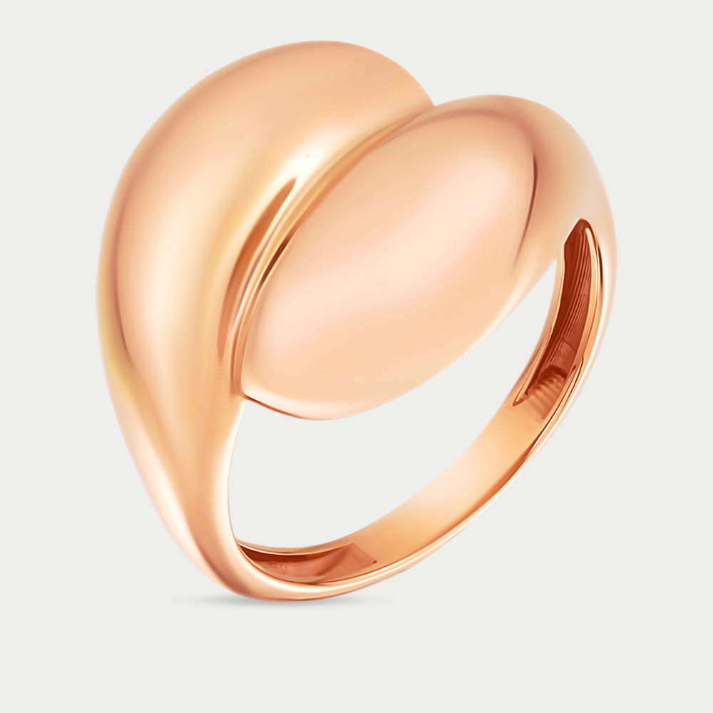 Кольцо женское из розового золота 585 пробы без вставок (арт. 121-2217)