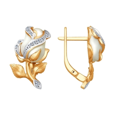 Серьги Au 585 (1021208)