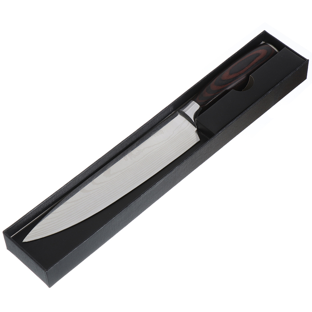 Нож кухонный Daniks, Classic G10, шеф-нож, нерж сталь, 20 см, рук дерев, Y4-8912