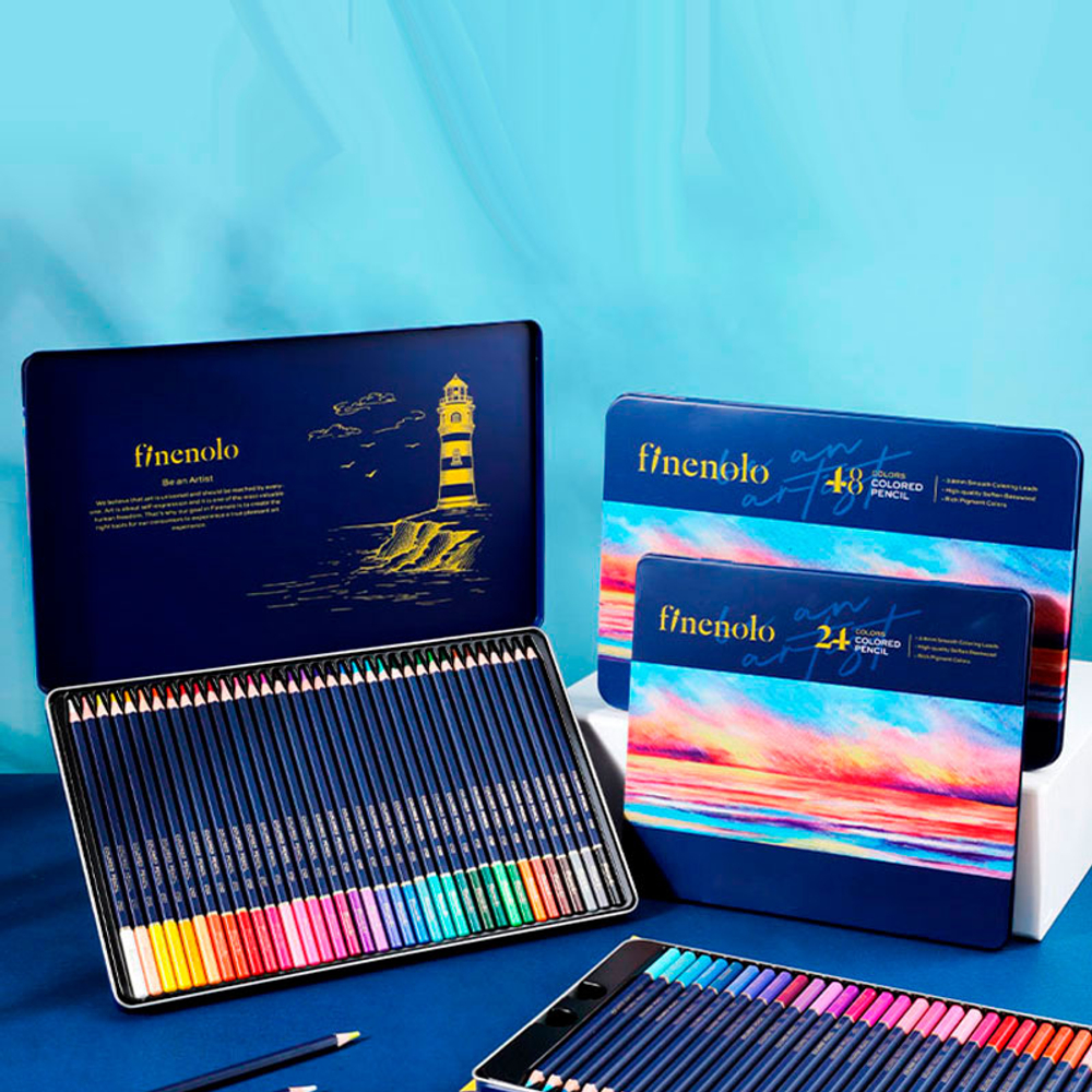 Карандаши цветные Deli "Finenolo", 72 цвета, в метал. коробке