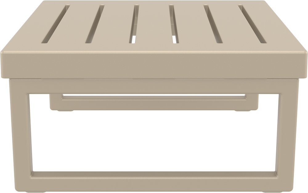 Комплект угловой пластиковой мебели Siesta Contract Mykonos, бежевый, темно-серый