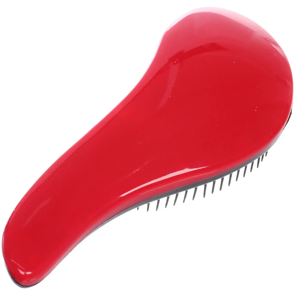 Расческа массажная «Компактная-капля», цвет красный, в коробке, 18см