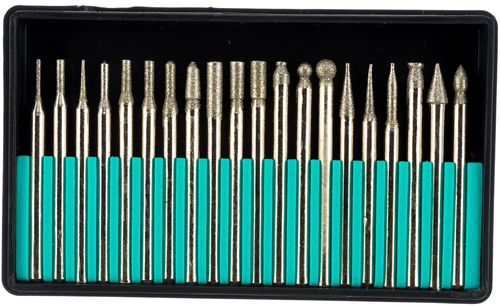 Шарошки алмаз 3 мм, 20шт. Фит 36485