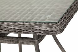 "Айриш" стол плетеный из искусственного ротанга, цвет графит