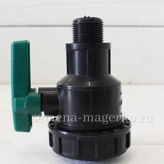 Кран шаровой внутренняя- наружняя резьба ПНД 3/4 х 3/4