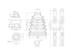 Пыльник ШРУСа (к-т) UNIO DUC-30127K