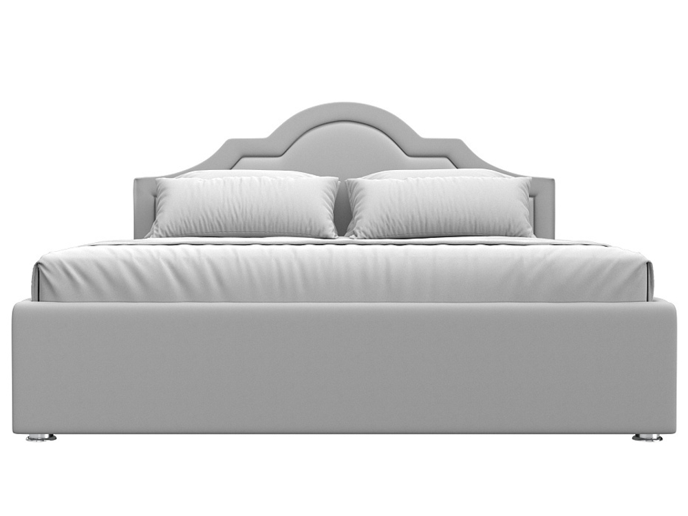 Кровать интерьерная Афина 160, Белый, Экокожа, 28510