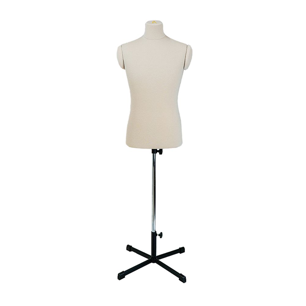 Манекен портновский мужской Генри, комплект Стандарт, цвет бежевый, размер S, в комплекте подставка «Звезда» и магнит-трафарет