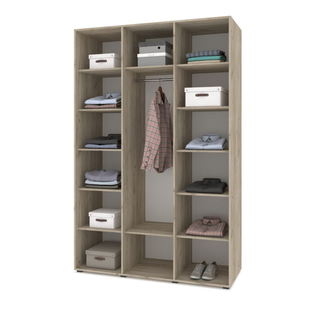 Шкаф трехстворчатый Стоун С32 (1 штанга) ЛДСП, Модериум, г. Ижевск