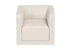 Кресло Cube (молочный, рогожка)