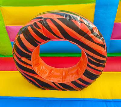 Коммерческий надувной батут «Тигриная страна 3», 10*5*3,5 м