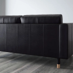 2-местный кожаный диван - IKEA LANDSKRONA, 78x89x164см, черный, кожа, ЛАНДСКРОНА ИКЕА